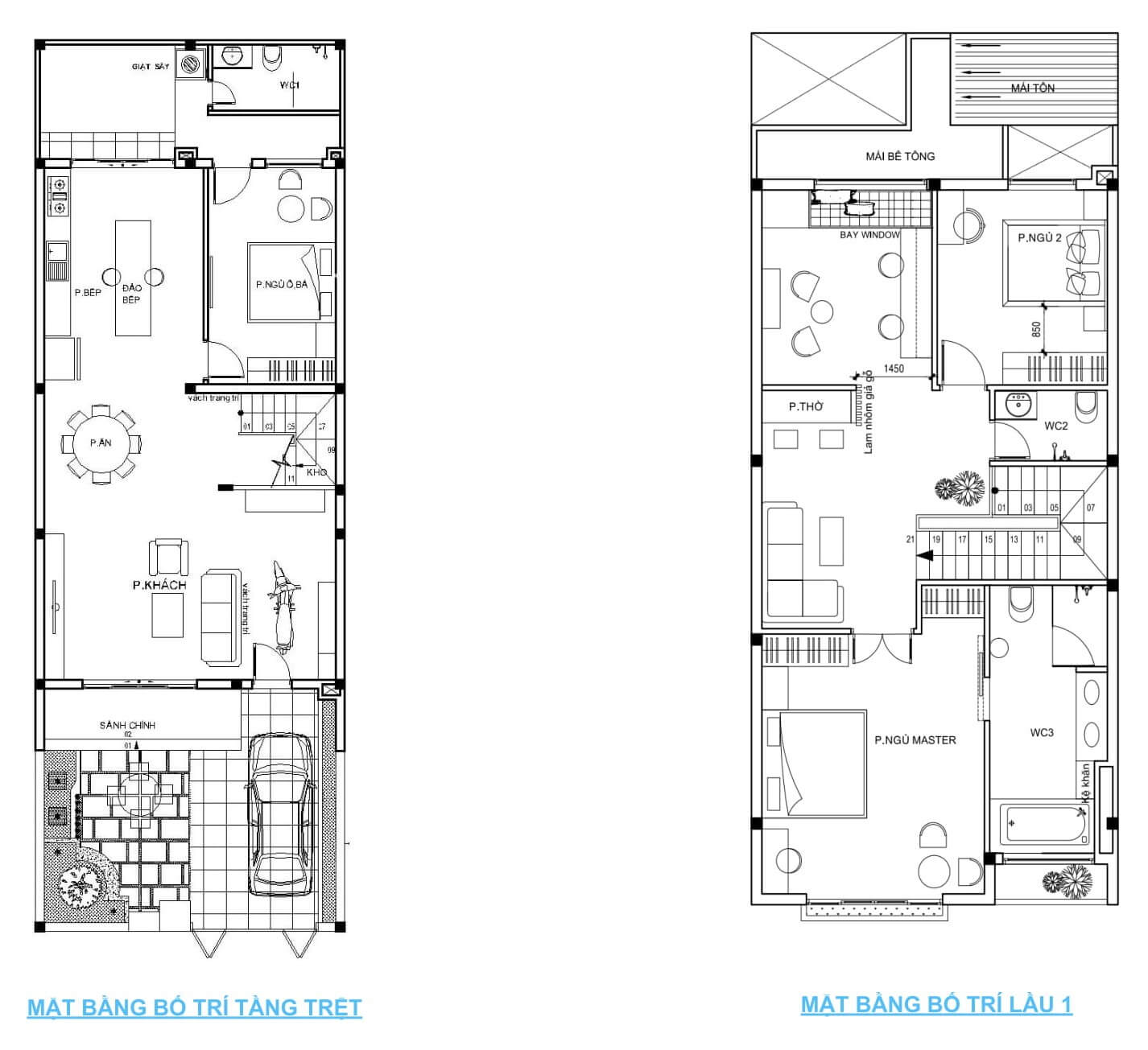 Chia sẻ ý tưởng thiết kế nội thất cho nhà phố 2 tầng đẹp trọn gói