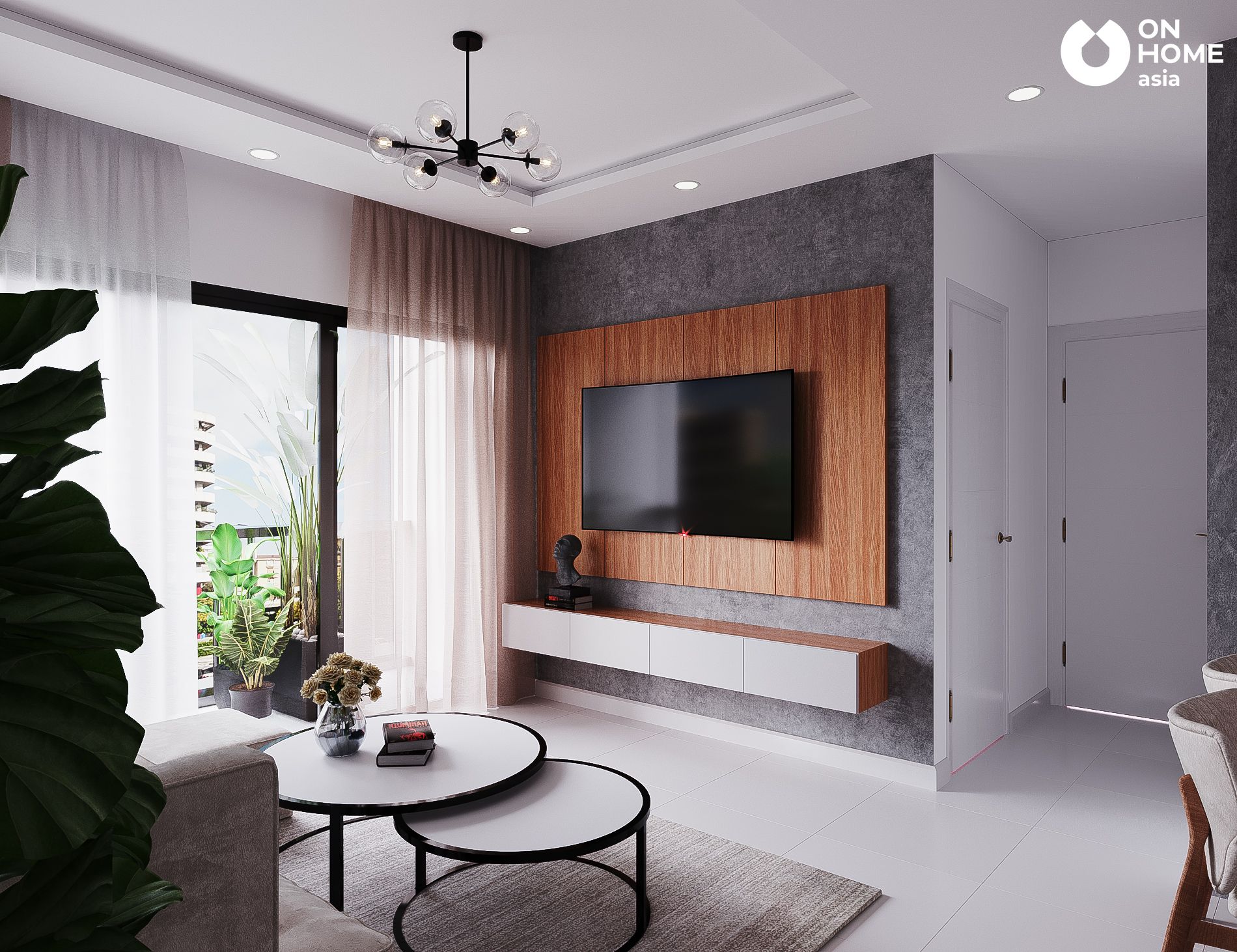 Mẫu phòng khách chung cư đẹp mà On Home Asia đã thiết kế cho khách