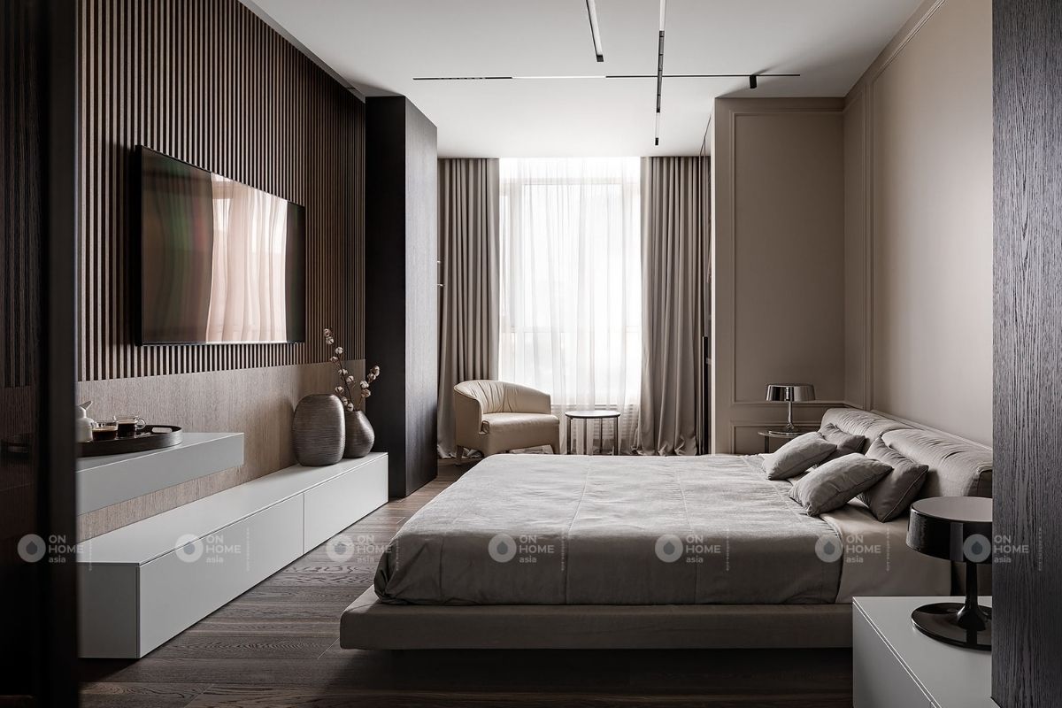 Thiết kế nội thất phòng ngủ căn hộ 100m2