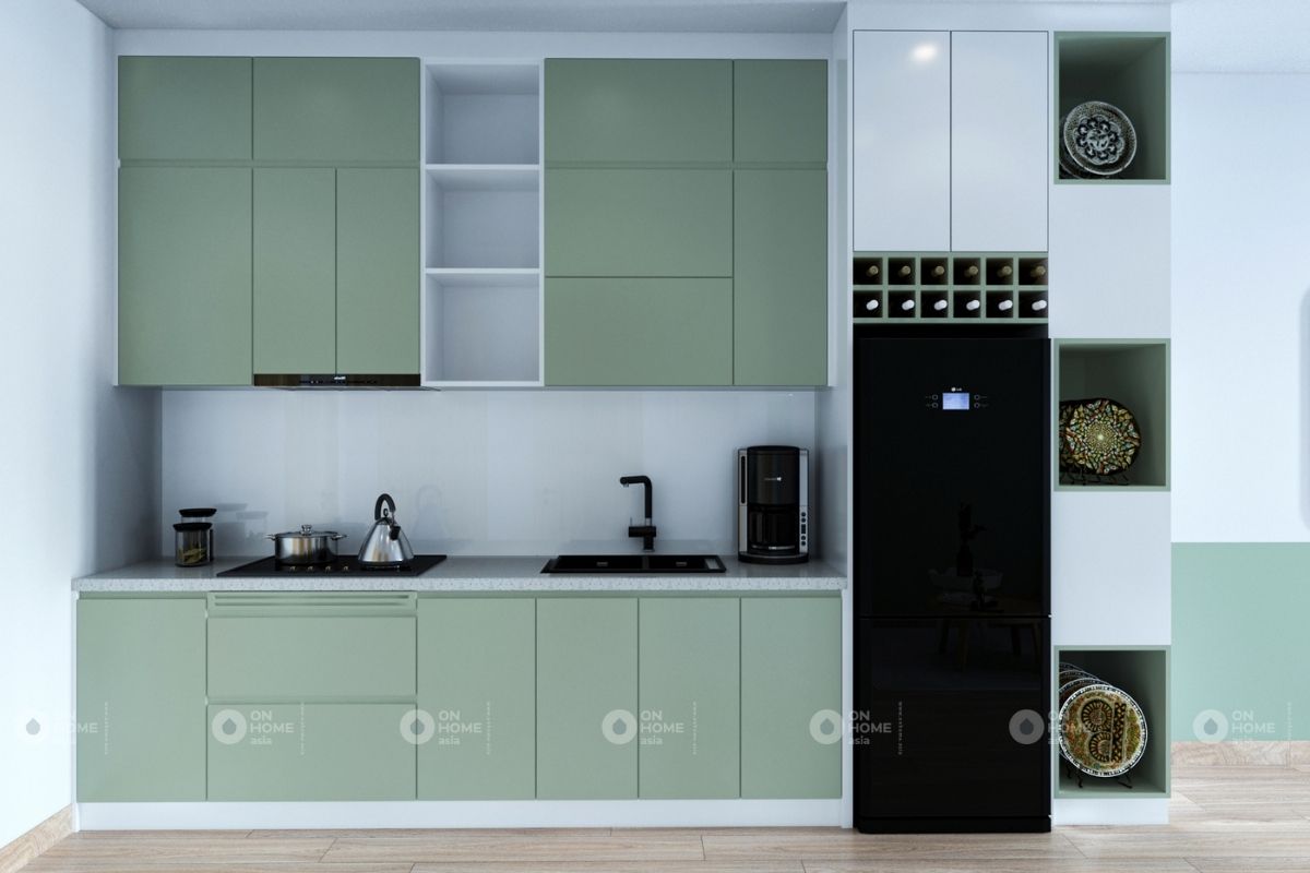 interior design kitchen of eco xuan 1 bedroom apartment
