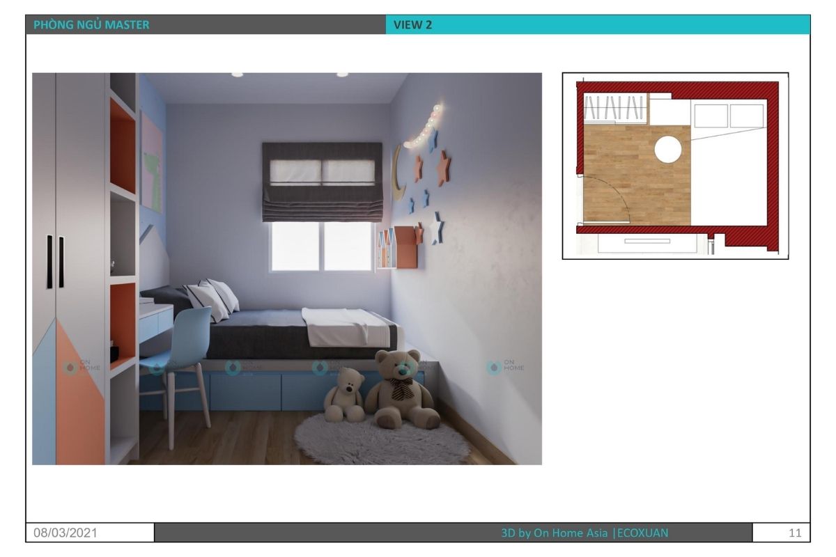 bedroom interior design for children Eco Xuan 2 bedroom apartment