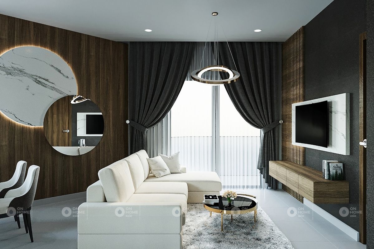living room interior of 2 bedroom apartment model y12