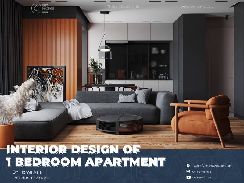 Interior design of 1 bedroom apartment