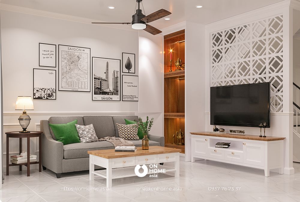 Nội thất nhà phố 1 trệt 2 lầu - chị xuân