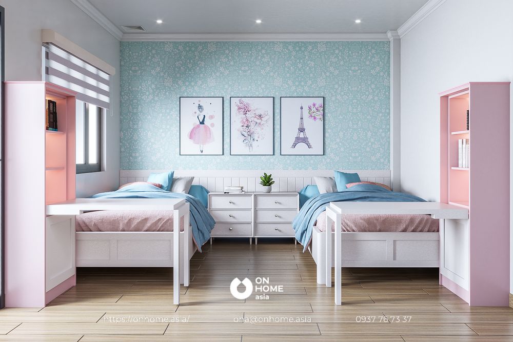 Nội thất nhà phố 1 trệt 2 lầu - chị xuân