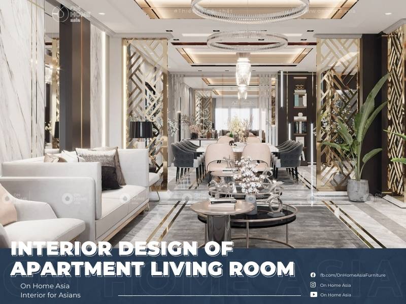 Interior design of apartment living room