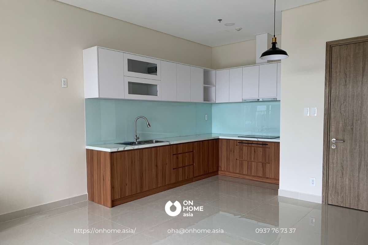Thiết kế nội thất căn hộ sora gardens ii - chị bội thiền - 2pn Không gian bếp căn hộ sora chị thiền