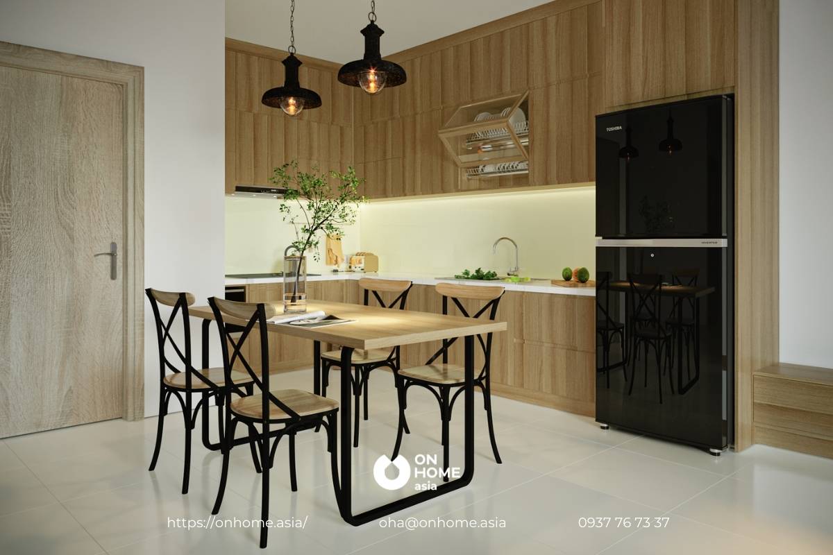 Sora gardens ii apartment interior - mrs. Cam hang - 2br Interior of the kitchen of mrs. Cam hang's apartment