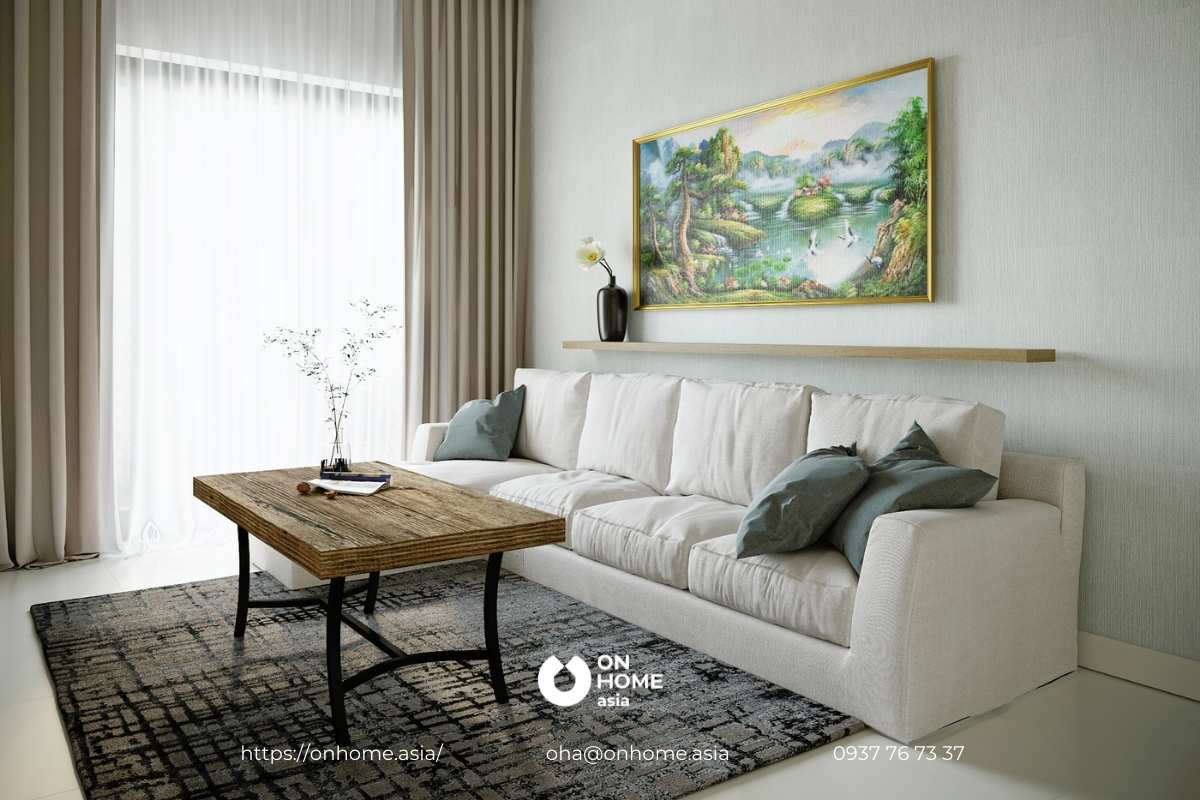 Sora gardens ii apartment interior - mrs. Cam hang - 2br Interior of the living room of mrs. Cam hang's apartment - sora gardens 2