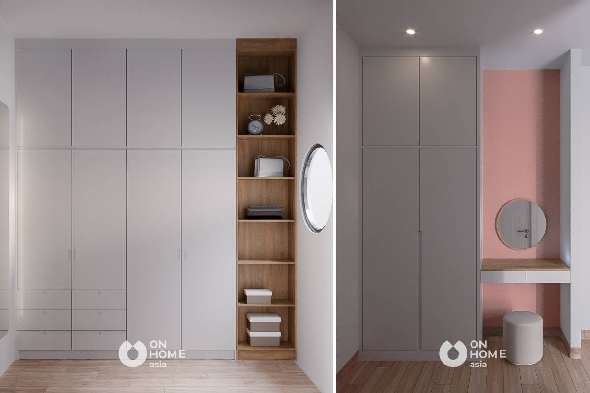 Interior design of modern townhouse - mr. Chi linh - ben cat Mr. Chi linh's bedroom interior