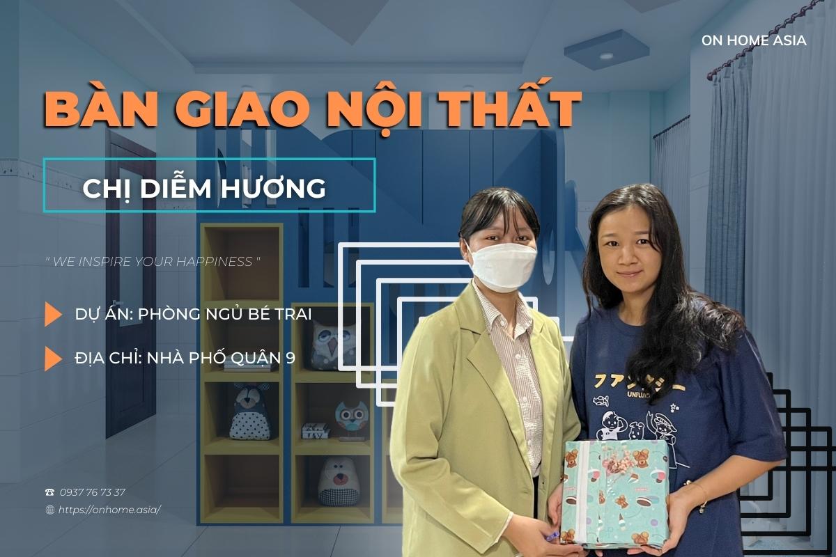 Handing over the bedroom interior of Ms. Diem Huong