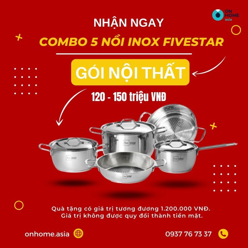 Quà tặng gói nội thất 120 - 150 triệu vnd