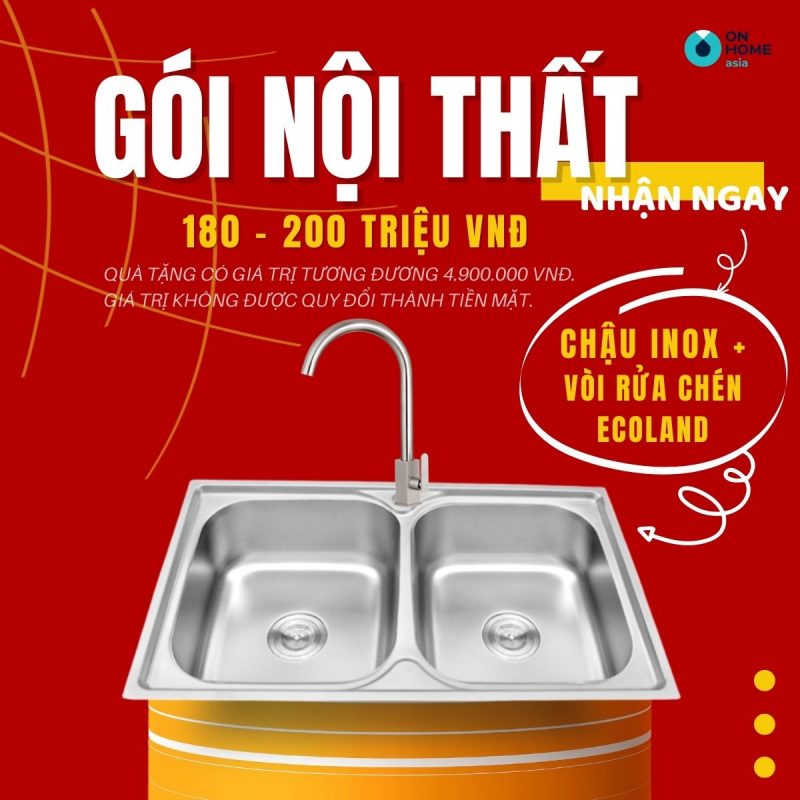 Quà tặng gói nội thất 180 - 200 triệu vnd