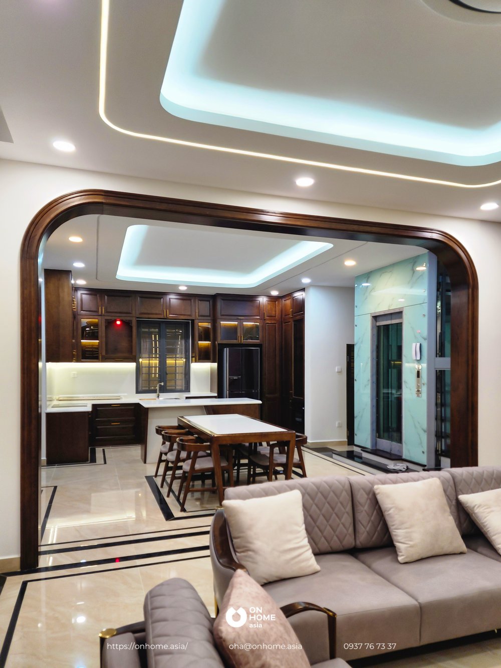 Thiết kế biệt thự swanbay 1 trệt 2 lầu - anh cương Không gian phòng thờ của biệt thự swanbay anh cương