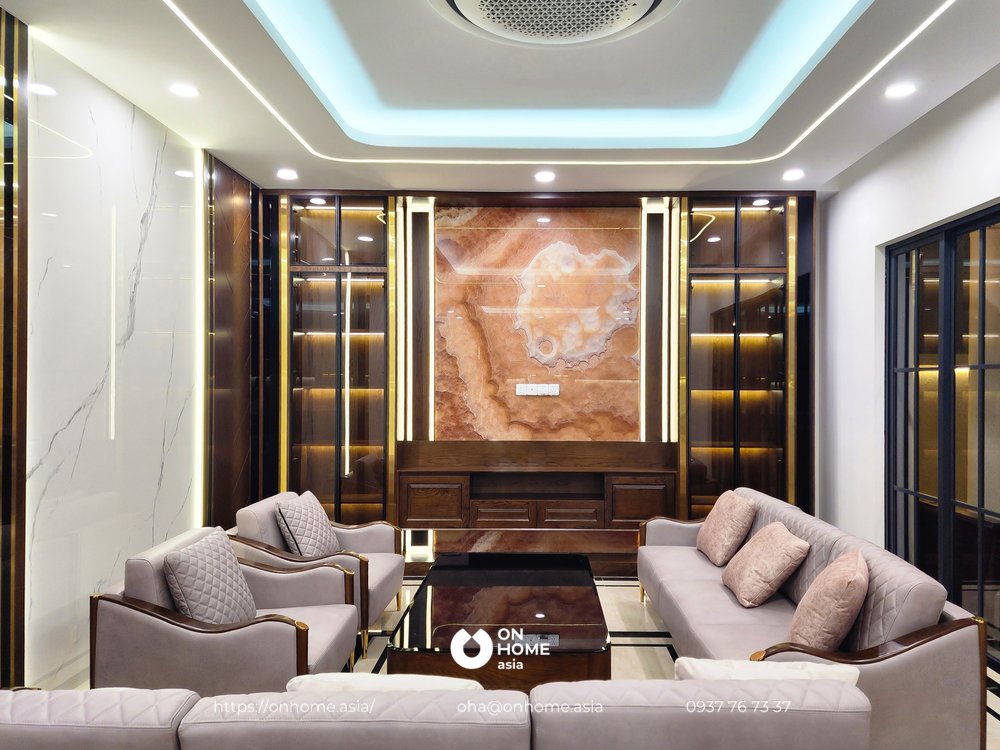 Thiết kế biệt thự swanbay 1 trệt 2 lầu - anh cương Không gian phòng thờ của biệt thự swanbay anh cương