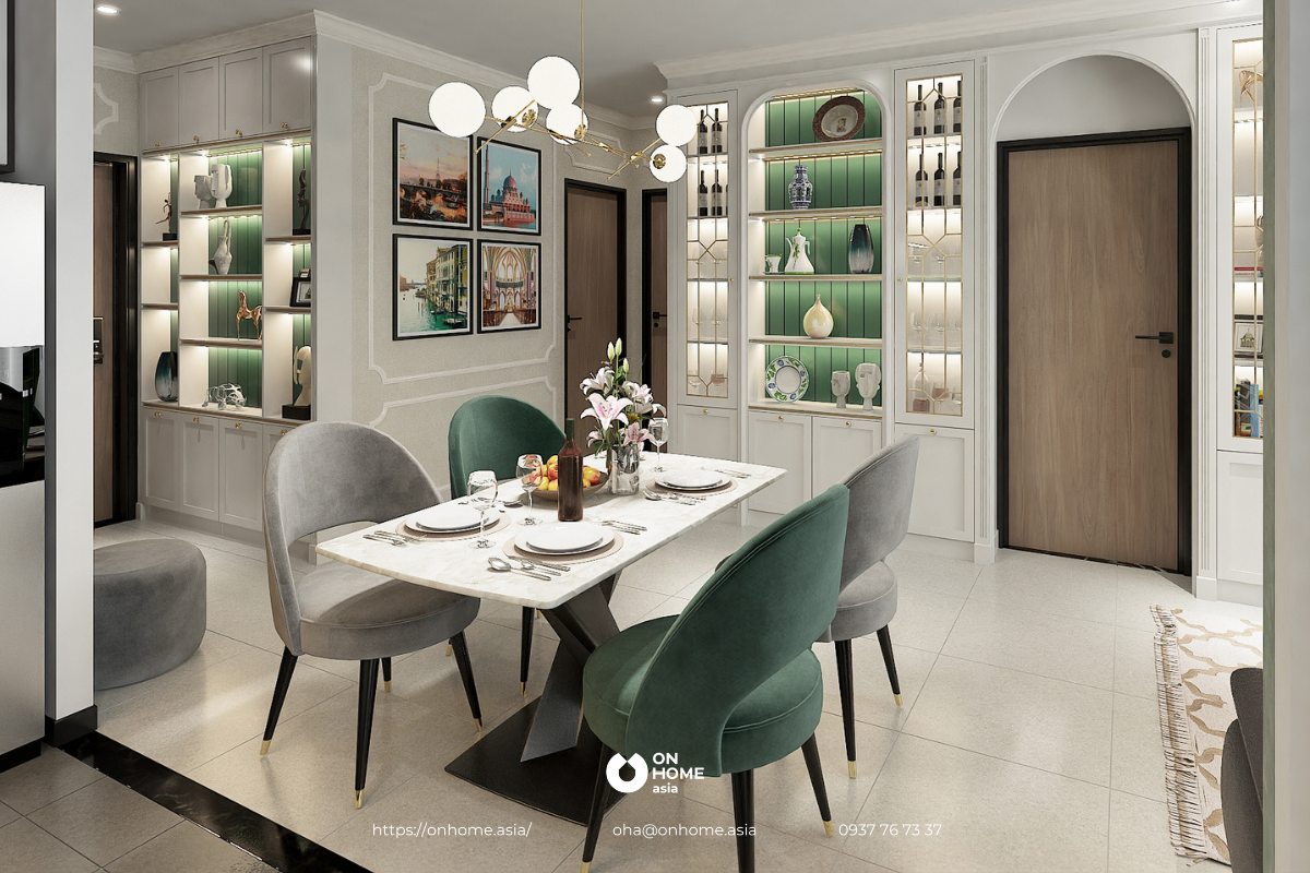 Thiết kế nội thất căn hộ delasol - cô thu hà 4 1