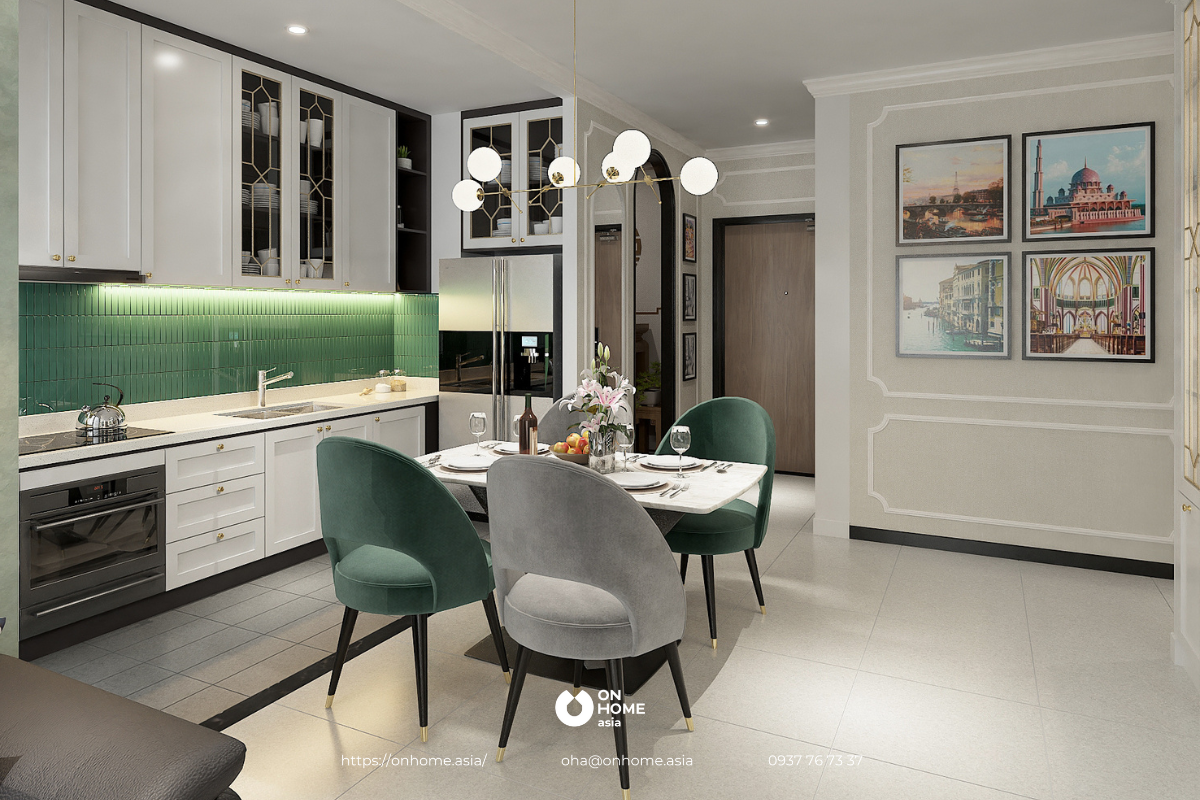 Thiết kế nội thất căn hộ delasol - cô thu hà 5 1