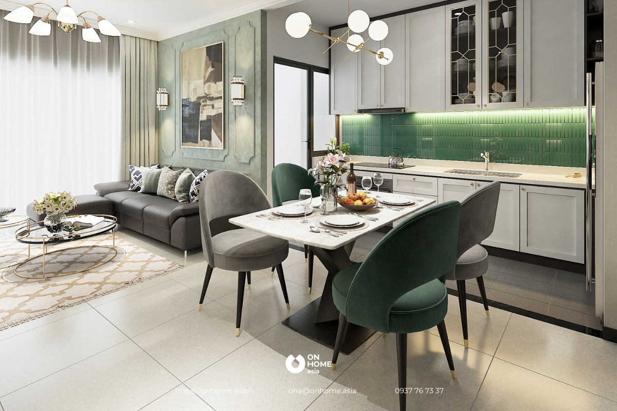 Thiết kế nội thất căn hộ delasol - cô thu hà 6 1