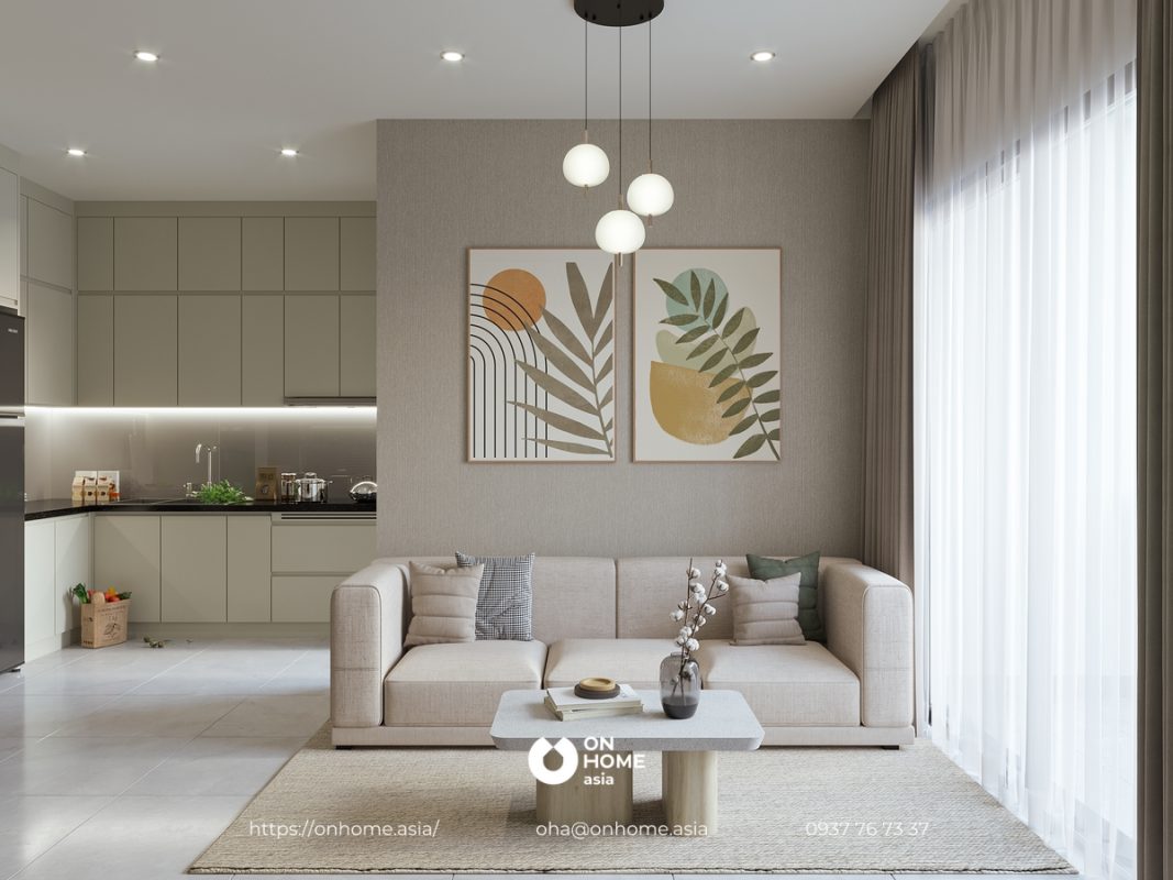 Căn hộ happy one central sofa