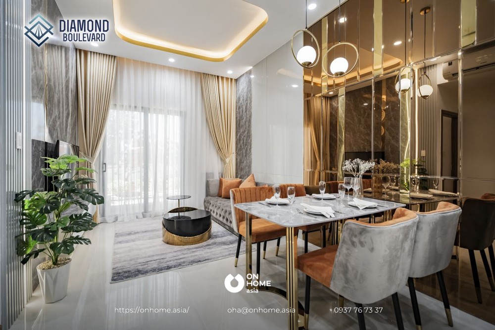 Nội thất căn hộ diamond moulevard