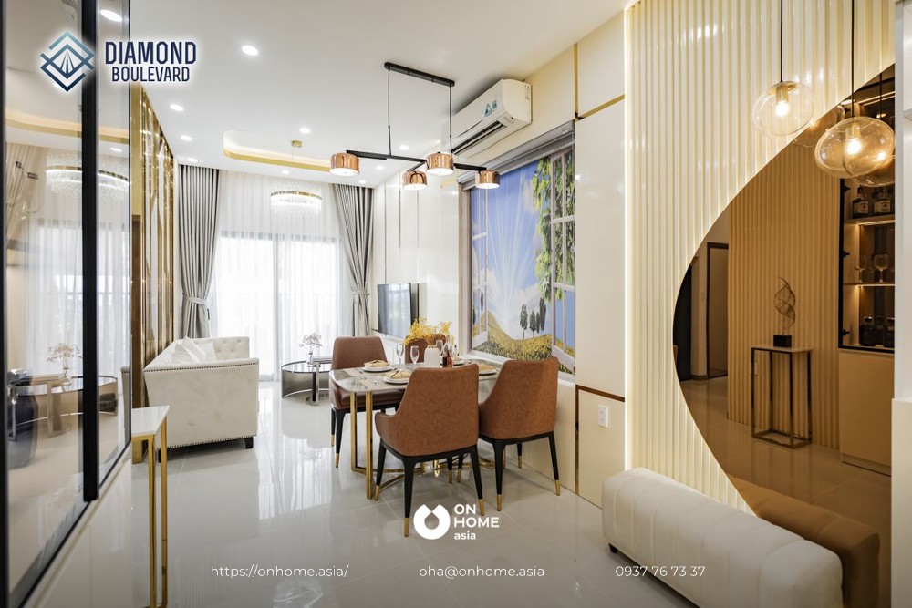Nội thất căn hộ diamond moulevard