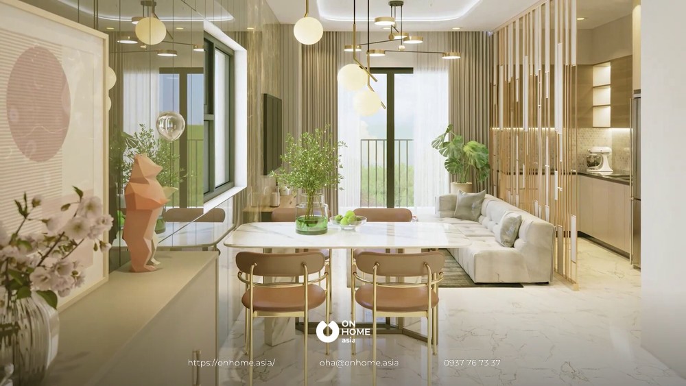 Nội thất căn hộ diamond moulevard