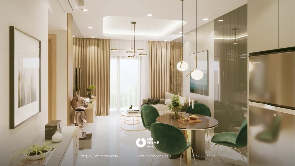 Nội thất căn hộ diamond moulevard