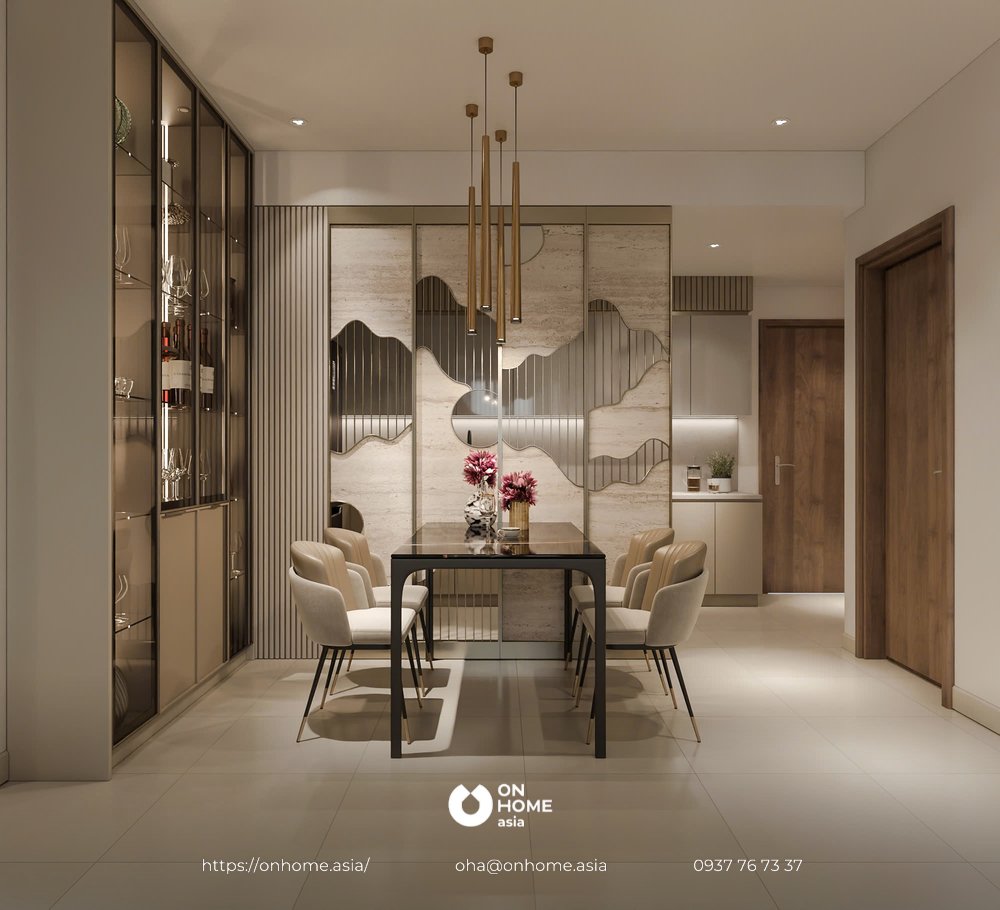 Thiết kế nội thất căn hộ the glory 3pn - phong cách hiện đại Nội thất căn hộ the glory