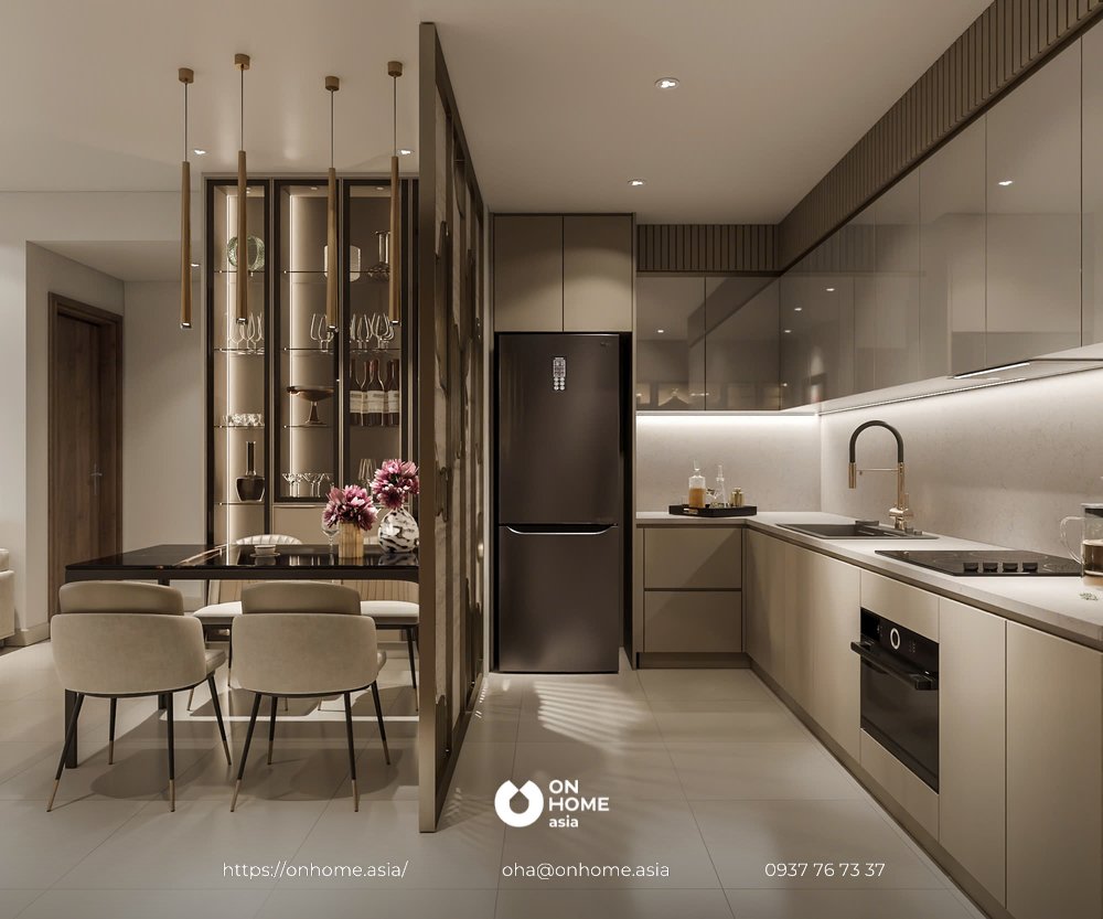 Thiết kế nội thất căn hộ the glory 3pn - phong cách hiện đại Nội thất căn hộ the glory
