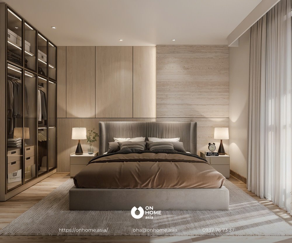 Thiết kế nội thất căn hộ the glory 3pn - phong cách hiện đại Nội thất căn hộ the glory