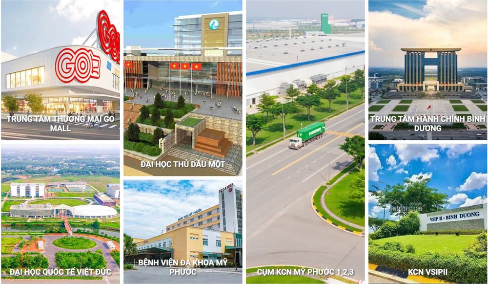 Tiện ích ngoại khu the oasis riverside bến cát