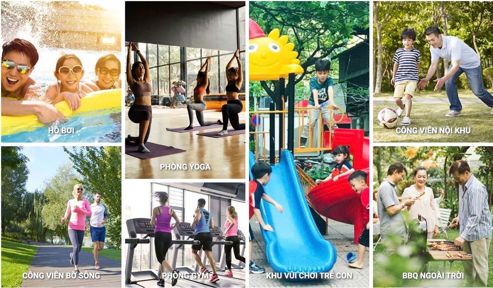 Tiện ích nội khu the oasis riverside bến cát