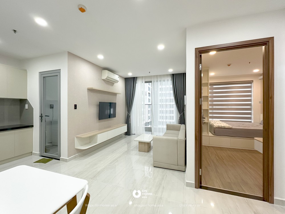 Nội thất căn hộ happy one central 1pn - chị hoàng yến Tổng thể căn phòng - happy one central 1pn