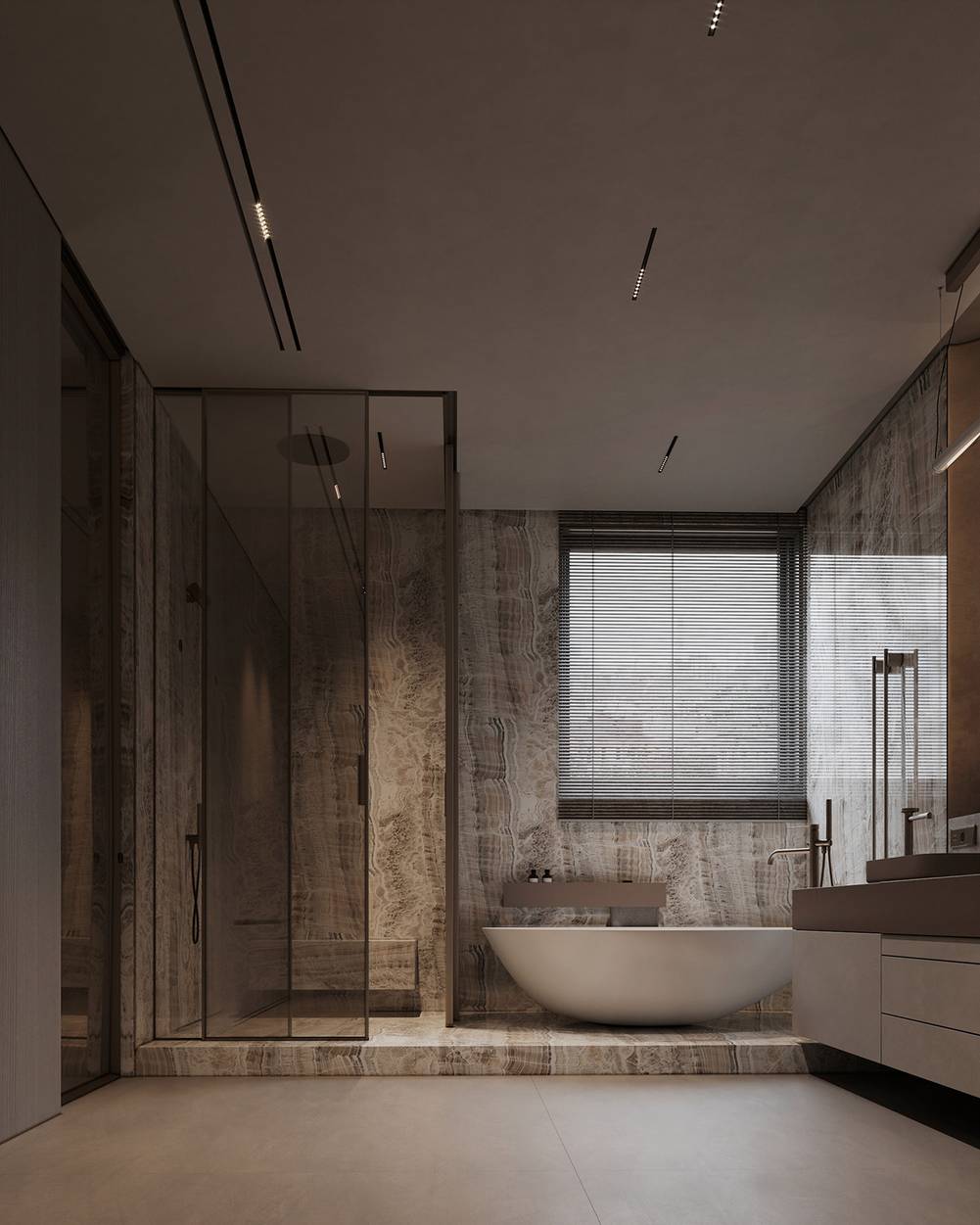 Nội thất phòng tắm penthouse orchard hill sycamore