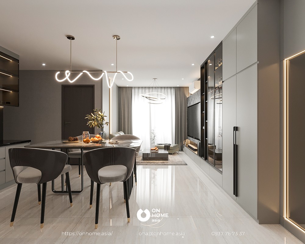 Nội thất căn hộ happy one central 3pn – mr. Ha Nội thất căn hộ happy one central 3 phòng ngủ
