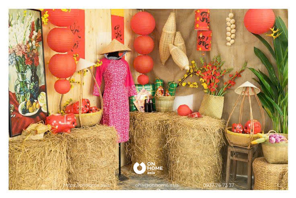Trang trí nội thất ngày tết năm 2025 Trang trí nội thất ngày tết năm 2025 bằng vật liệu thân thiện với thiên niên
