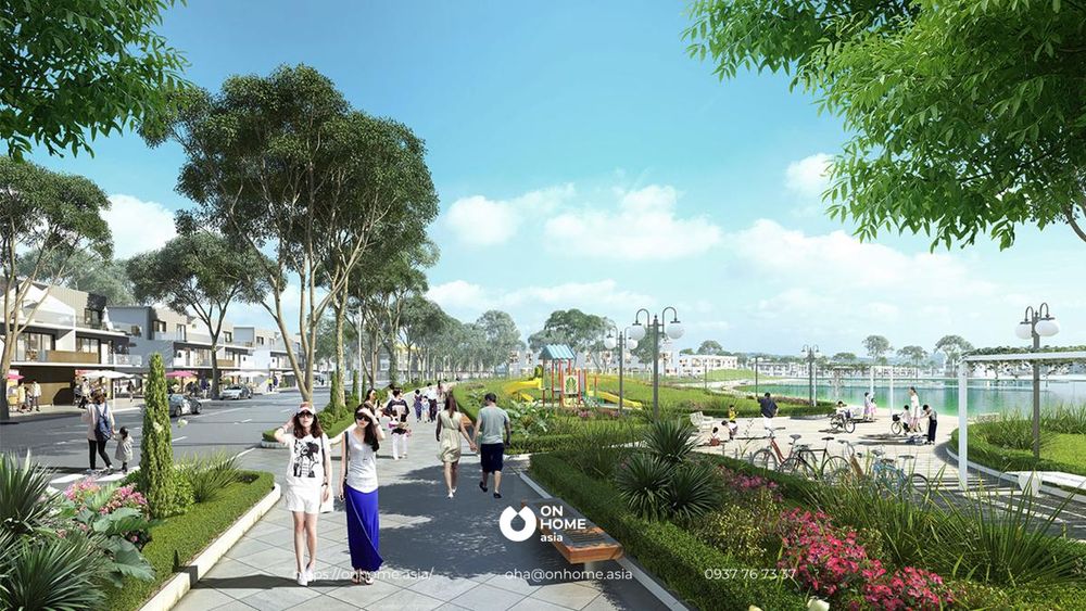 Tiện ích tại dự án nhà phố bình dương - hồ gươm thuận an city