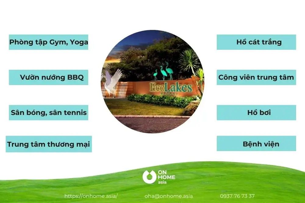 Tiện ích tại dự án nhà phố ecolakes bình dương