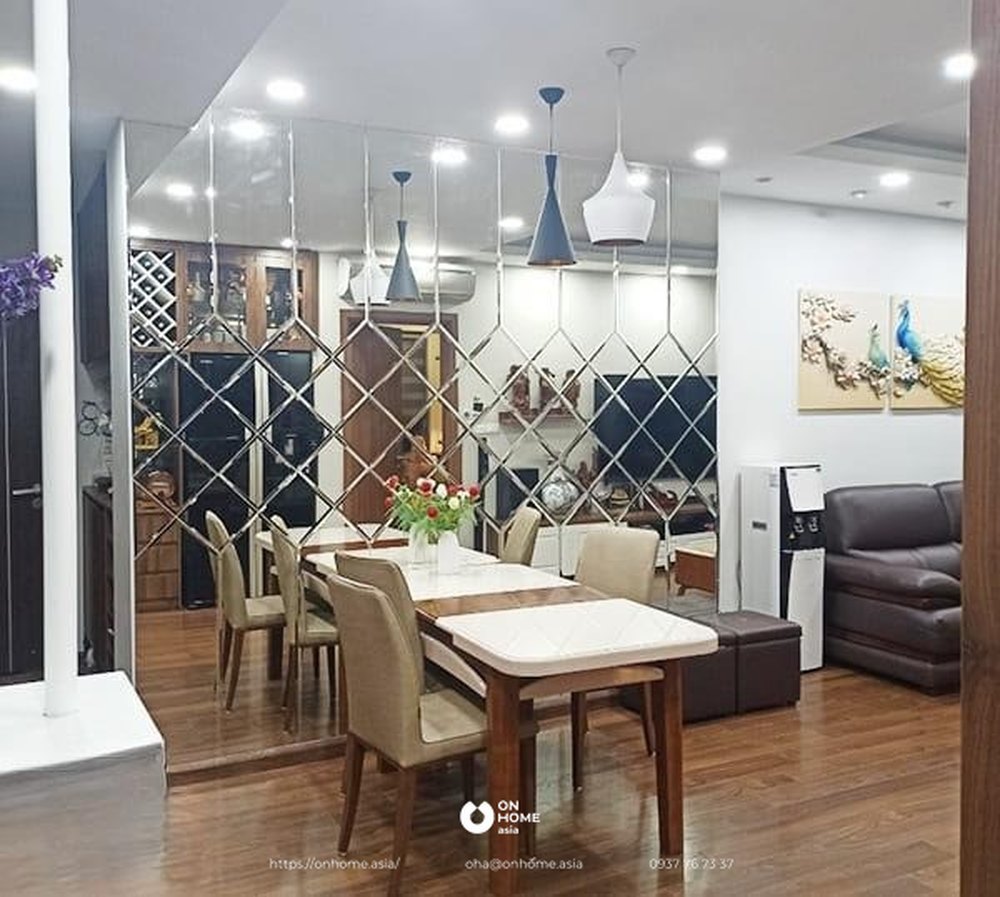 Gương trang trí nhà bếp giúp chiêu tài lộc cho gia đình - phong thủy nhà bếp