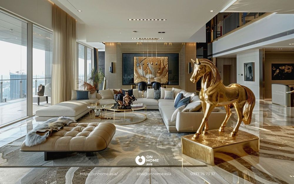 Các phong cách thiết kế nội thất được ưa chuộng trong 2025 Phong cách thiết kế nội thất luxury
